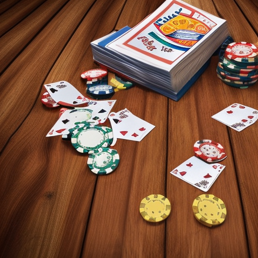 

An image of a stack of poker books on a wooden table, with a few chips scattered around them. The books are open, showing the detailed strategies and tips contained within. This image is a perfect illustration for an article about the best poker